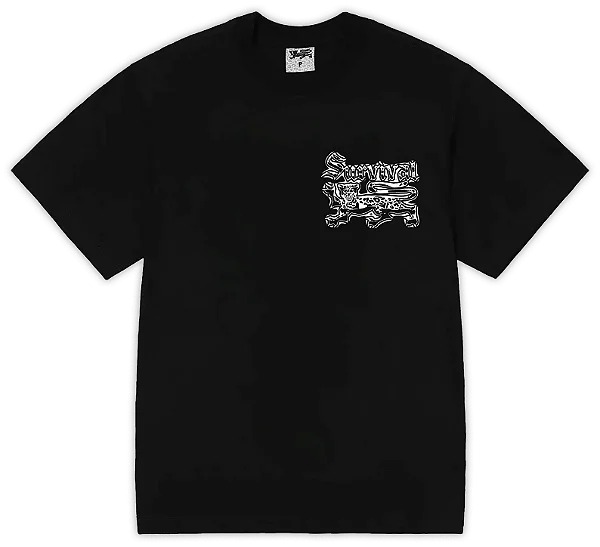 Camiseta Survival Logo Chromo Preto