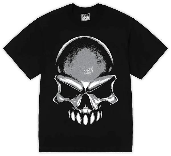 Camiseta Survival Spray Caveira Cinza