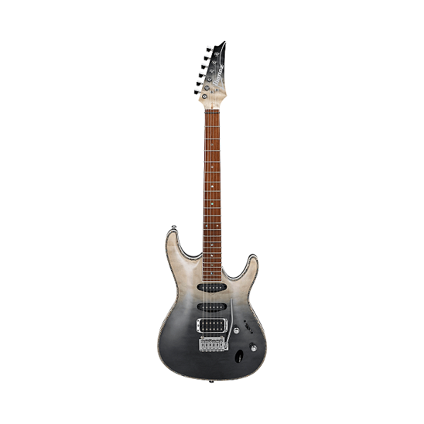 Guitarra Elétrica Ibanez Sa Standard Sa360nqm De  Bordo/okoume Black Mirage Gradation Com Diapasão De Ácer Assado