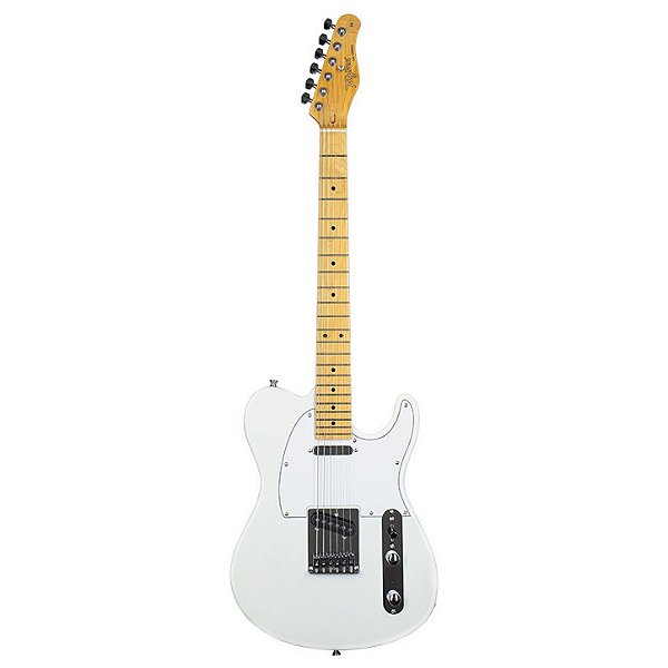 Guitarra Elétrica Tagima Tw Series Tw-55 De  Tília Pearl White Com Diapasão De Bordo
