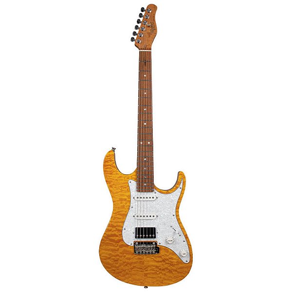 Guitarra Super Strato Stella Dw Hss Transparent Ambar Tagima