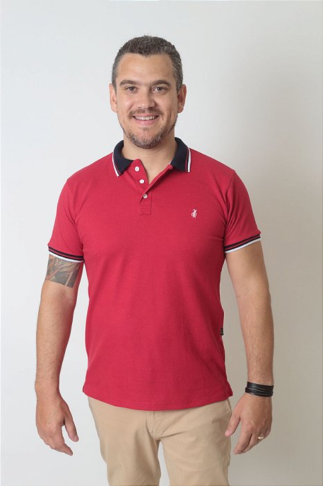 Camisa Polo Vermelho Paixão - Heitor Fashion Brazil - Marca de Roupas para  Família