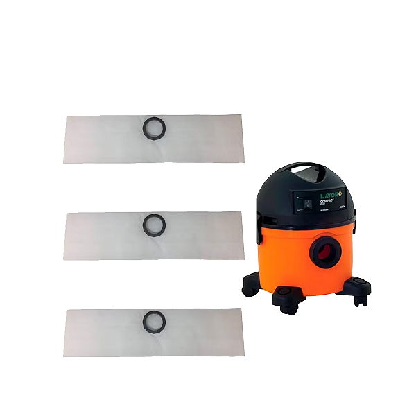 Filtro Saco Para Aspirador de Pó Lavor Compact / Kronos 12