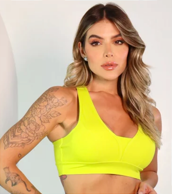 Top Isa Verde Limão