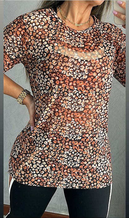 Blusão Tule Estampado