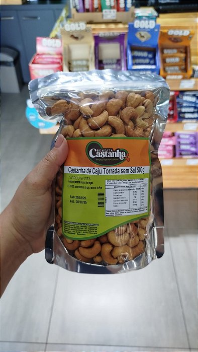 CASTANHA DE CAJU TORRADA 500g