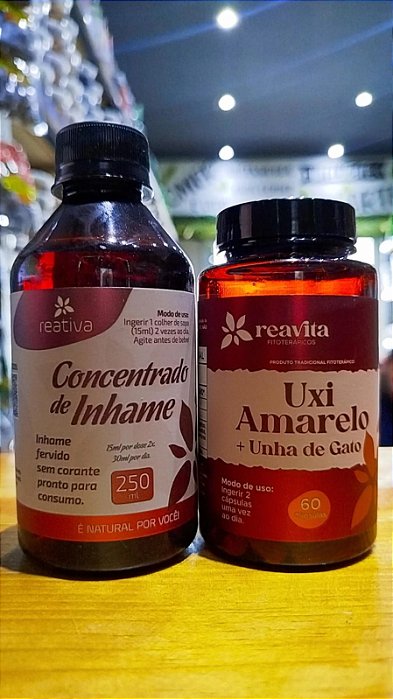 KIT SAUDE DA MULHER _ UXI AMARELO + UNHA DE GATO +CONCENTRADO DE INHAME