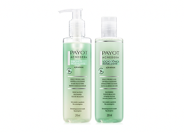 Kit Acnederm Payot Sabonete Líquido + Tônico Estabilizante