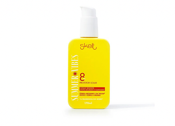 Protetor Solar Bronzeador Summer Vibes FPS8 170 ML - Skelt