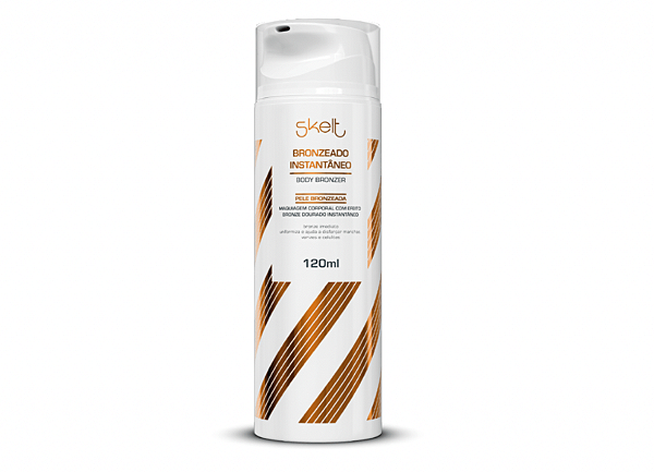 Skelt Bronzeador Instantâneo Glow 120ml | Bronzeado Instantâneo, Efeito Natural, Hidratação Intensa, Textura Leve, Não O