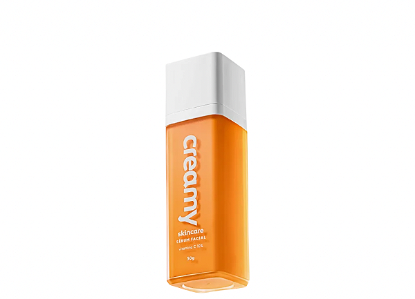 Creamy Skincare Vitamina C 30ml | Sérum Facial, Vitamina C 10%, Aumenta Firmeza Da Pele, Previne Rugas Finas, Clareador