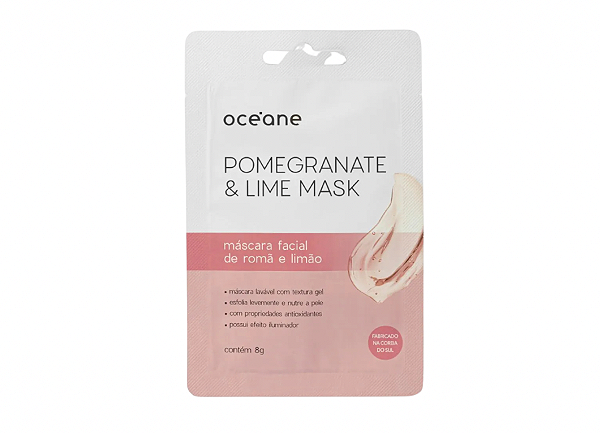Máscara Facial de Romã e Limão - Pomegranate And Lime Mask 8g