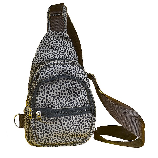 Bolsa Peitoral ATHENA - Veludo Estampada