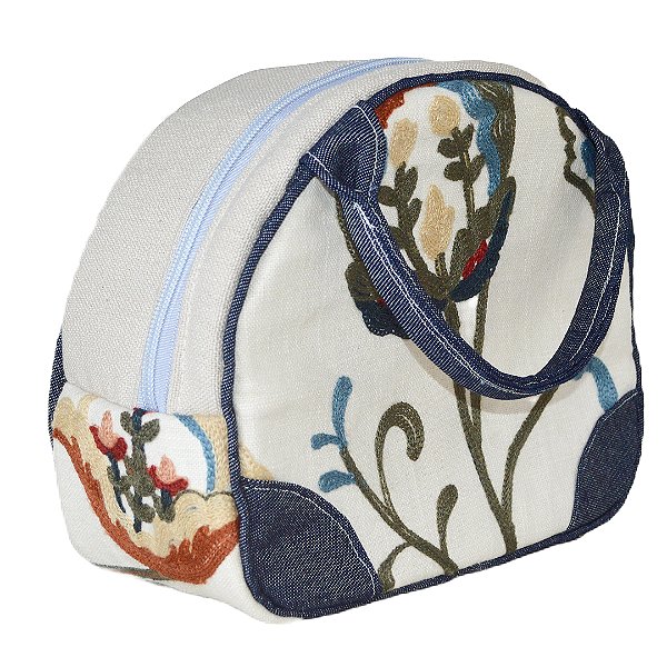 Frasqueira PERSEFONE - Linho Bordado Floral