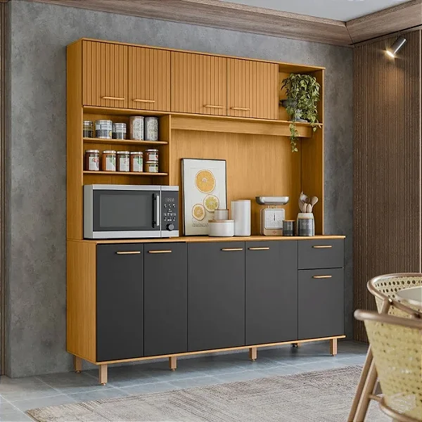 Cozinha Compacta Poliman Nuria – Organização, Qualidade e Estilo para Sua Casa!