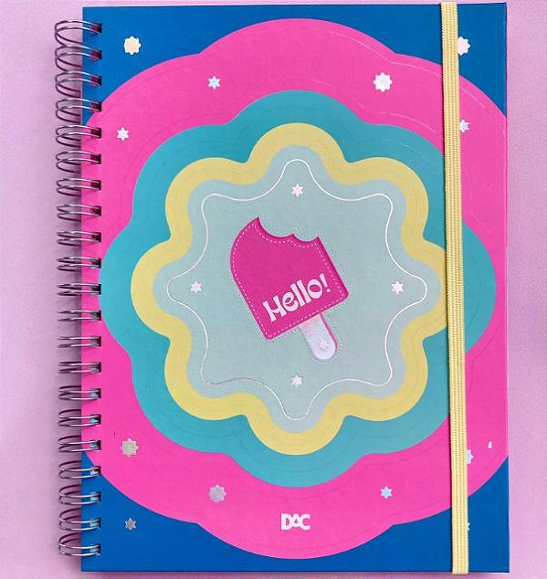 Caderno Smart Colegial Hello 80 Folhas - DAC4062