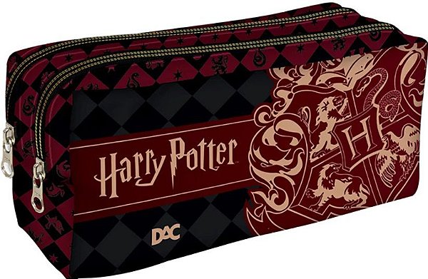 Estojo Escolar Duplo em Poliéster Harry Potter  DAC - 4368