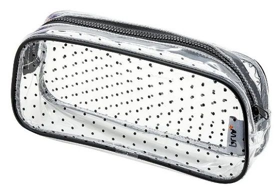Estojo Transparente 1 Ziper Poa Brw ET0250