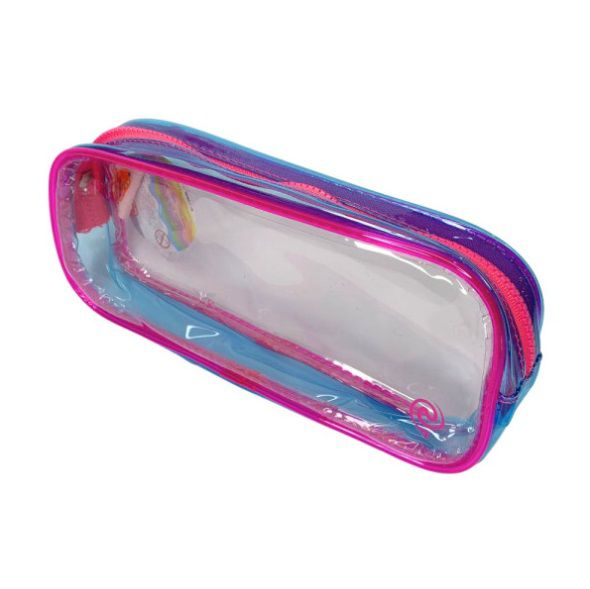 Estojo Transparente 1 Ziper Pink Tutti Fruti Brw ET0204