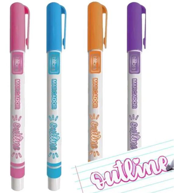 Marcador Artistico Outline - Tilibra 326097