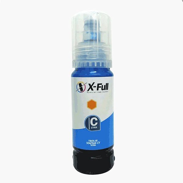 TINTA X-FULL COMPATIVEL C/ L504/544 CYAN 70ML 32151900