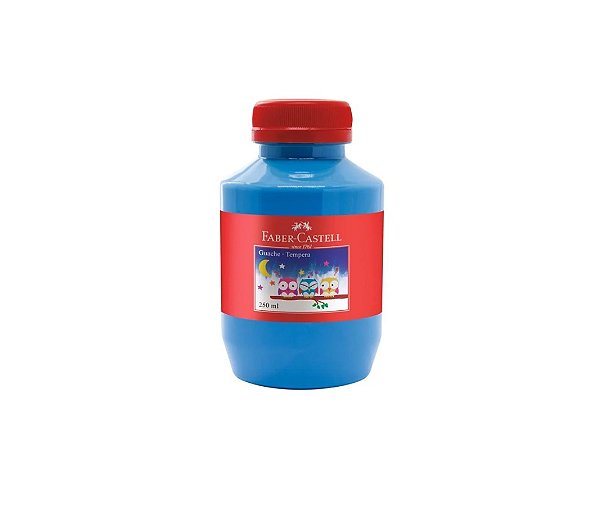 TINTA GUACHE  AZUL  CLARO 250ML FABER CASTELL - GUA/250AC