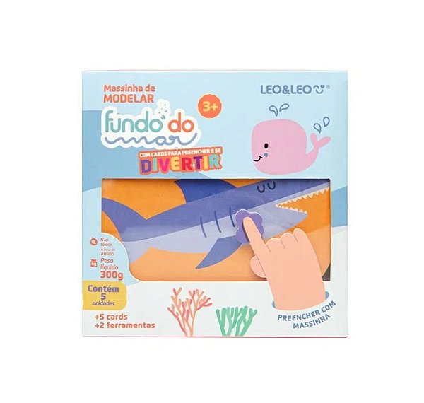 MASSA DE MODELAR FUNDO DO MAR LEO E LEO - 72539