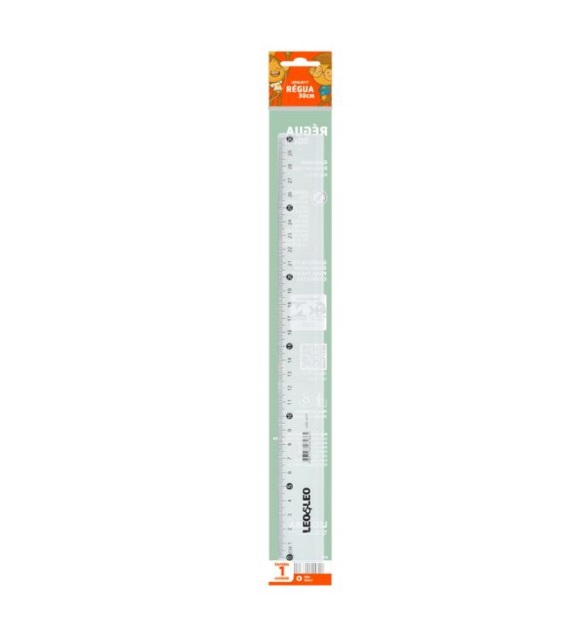 RÉGUA PLASTICA 30CM LEO E LEO - 4327