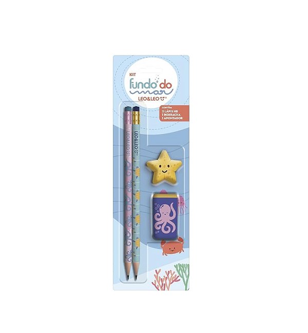 LAPIS KIT FUNDO DO MAR LEO E LEO - 72309