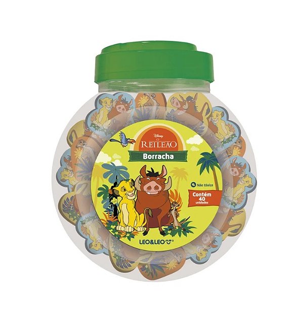 BORRACHA DECORADA REI LEAO LEO E LEO - 72711