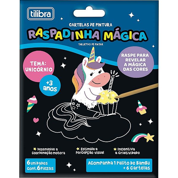 Cartelas de Pintura Mágica - Unicórnio - TILIBRA 352101