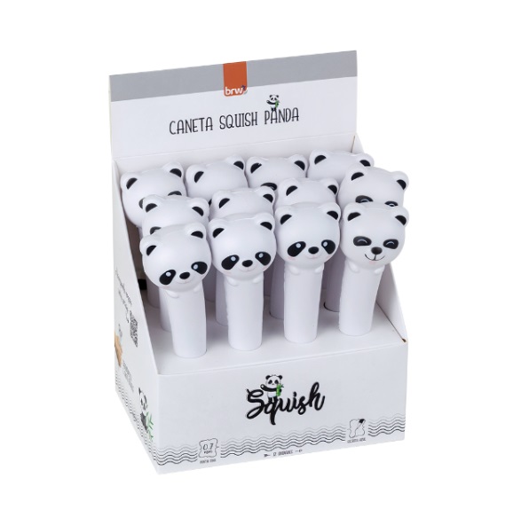 Caneta esferográfica diver gel 0.7mm - squish panda BRW - CA0230