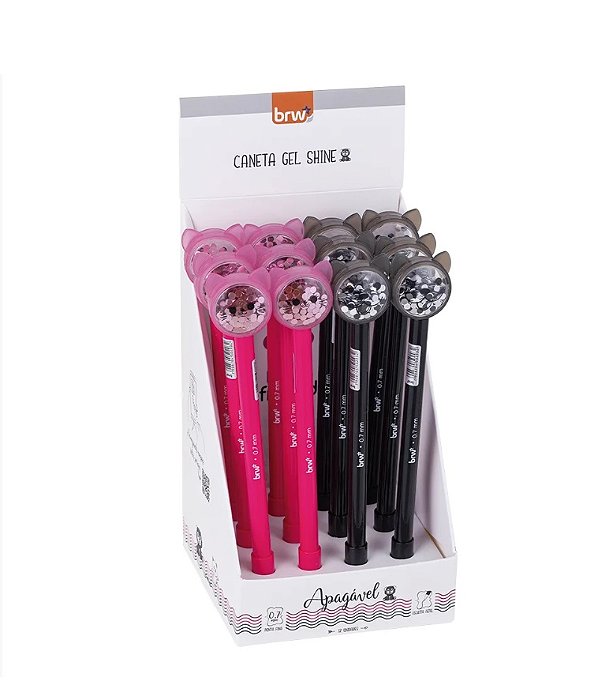 Caneta Esferográfica Gel Apagável 0.7mm Shine BRW CA0222