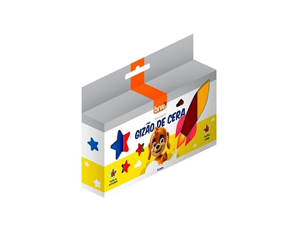 Giz de Cera Infantil Meu Primeiro Gizão Colorido 6 Cores BRW GZ1206