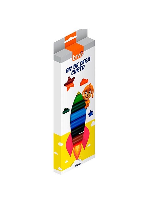 GIZ DE CERA CURTO BRW 15 CORES GZ1215