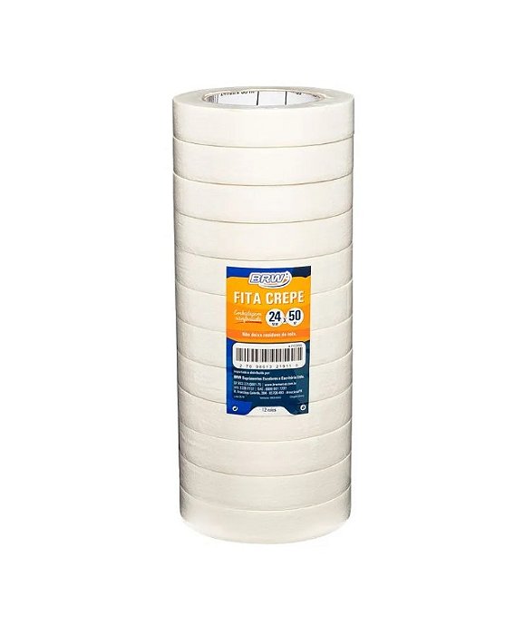 FITA ADESIVA CREPE  24MMX50MM  BRW FC2450