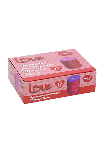 APONTADOR METÁLICO LOVE HEART - MOLIN 22889