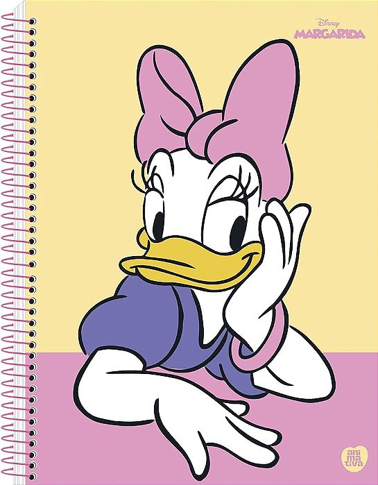 Caderno Universitário 1 matéria 80 Folhas MARGARIDA - ANIMATIVA 10292