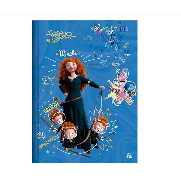 Caderno Cartografia e Desenho Espiral 60 folhas PIXAR - ANIMATIVA 10373