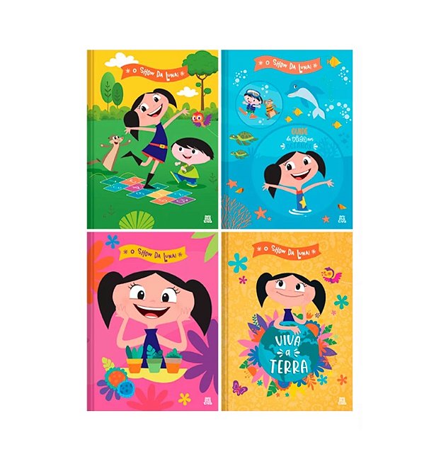 Caderno Brochura Capa Dura 80 Folhas Show Da Luna Infantil 10728