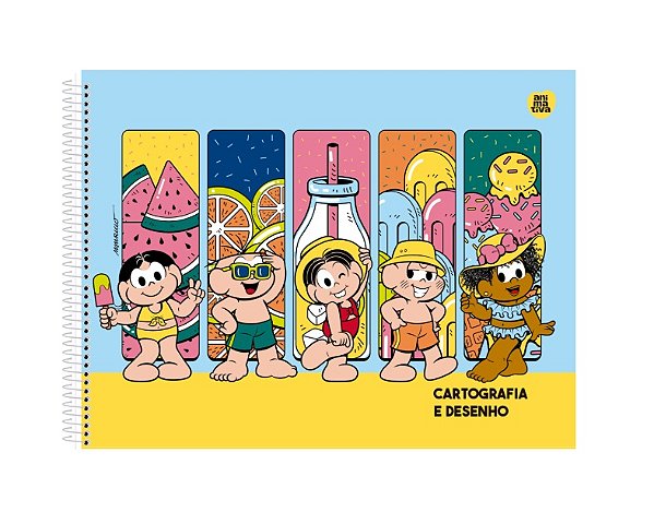 Turma da Mônica – Caderno Cartografia e Desenho  10359