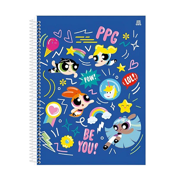 Caderno Universitário Meninas Super Poderosas Animativa 1 MATERIAS 10262