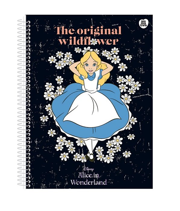 Caderno Universitário Alice No Pais das Maravilhas 10 Matérias - Animativa 10295