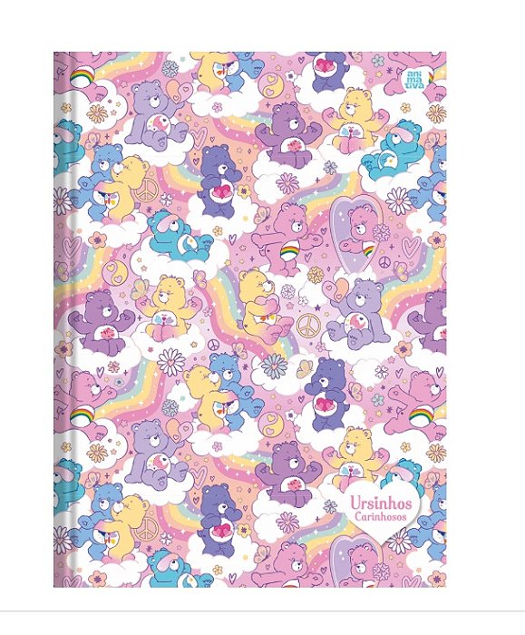 Caderno Brochura 80 folhas Ursinhos Carinhosos 1/4 - ANIMATIVA 10501