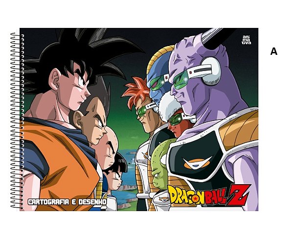 Caderno Cartografia e Desenho Espiral Dragonball - ANIMATIVA 10362