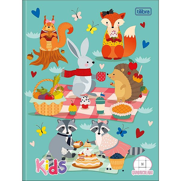 Caderno Quadriculado 1x1 cm Brochura Capa Dura Sapeca 40 Folhas TILIBRA 144932