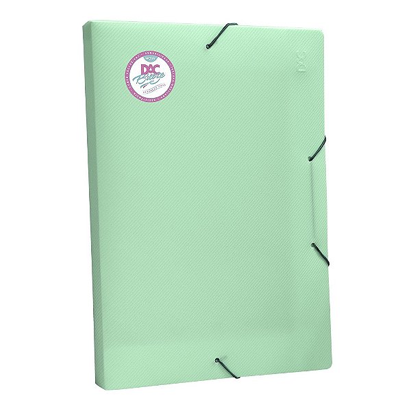 Pasta Aba Elástica Ofício com Lombo de 2 cm Verde DAC Breeze – 802PP-VD