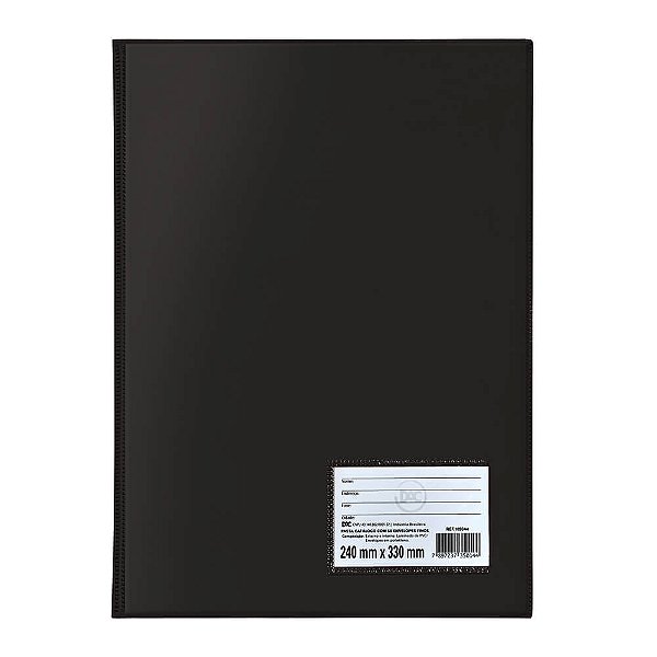 Pasta Catálogo Ofício Preta DAC + 100 envelopes Médios – DAC 1019