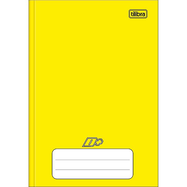 Caderno Brochura Capa Dura 1/4 D+ Amarelo 48 Folhas TILIBRA 116688