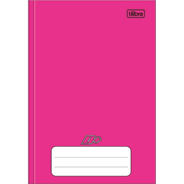 Caderno Brochura Capa Dura 1/4 D+ Rosa 96 Folhas TILIBRA 317411